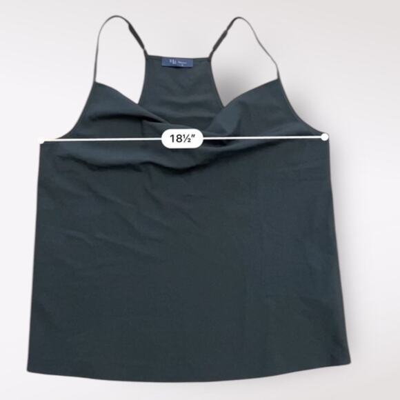 KLD Cowl Neck Adjustable Top Womens Size Medium Gray Casual Basic - Picture 4 of 7